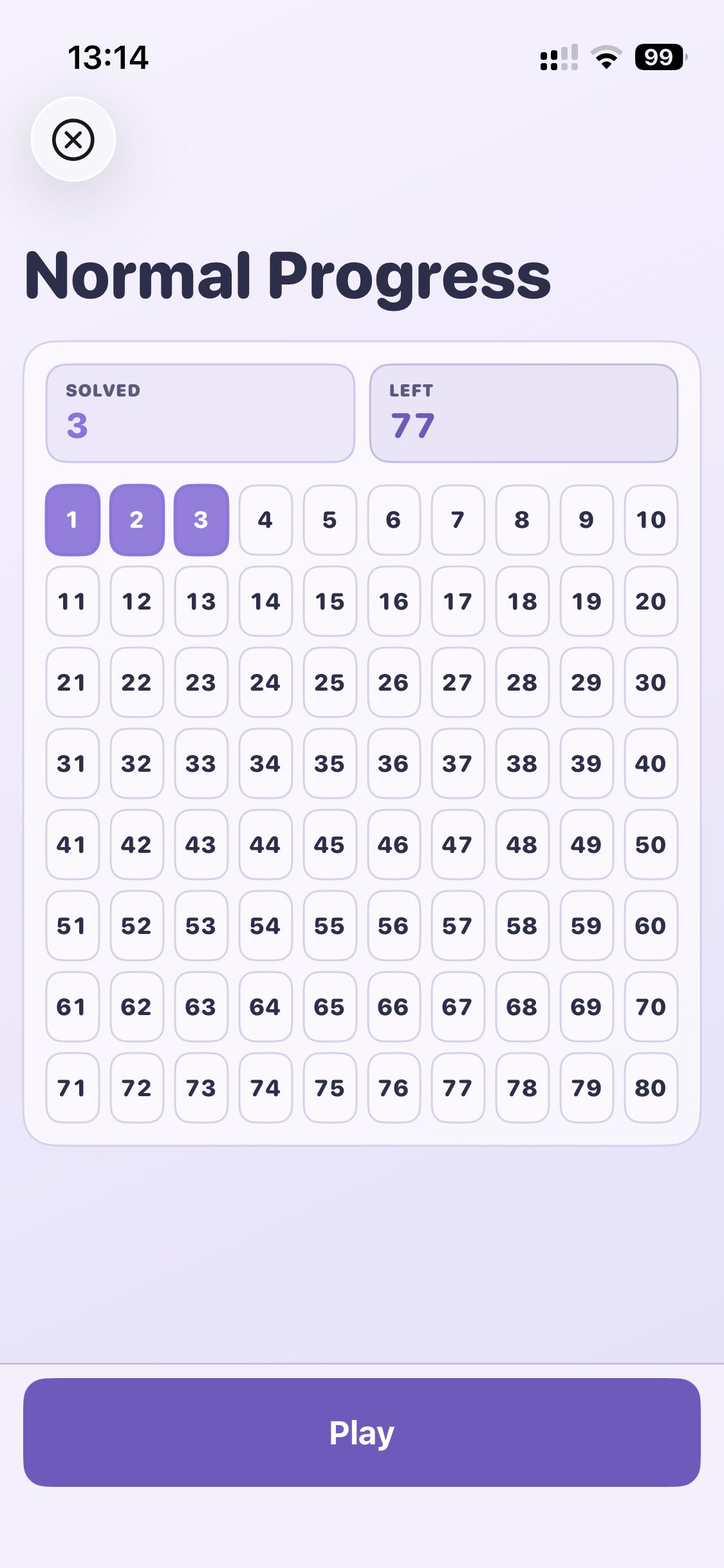 EQ Puzzle success screen