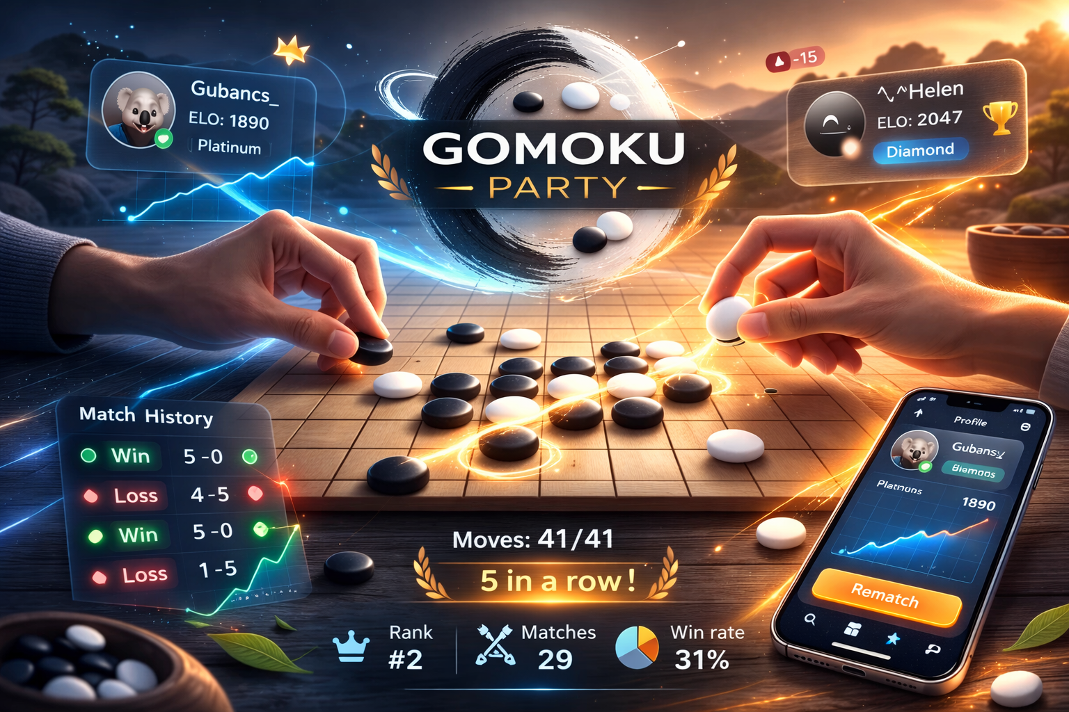 Gomoku iOS background